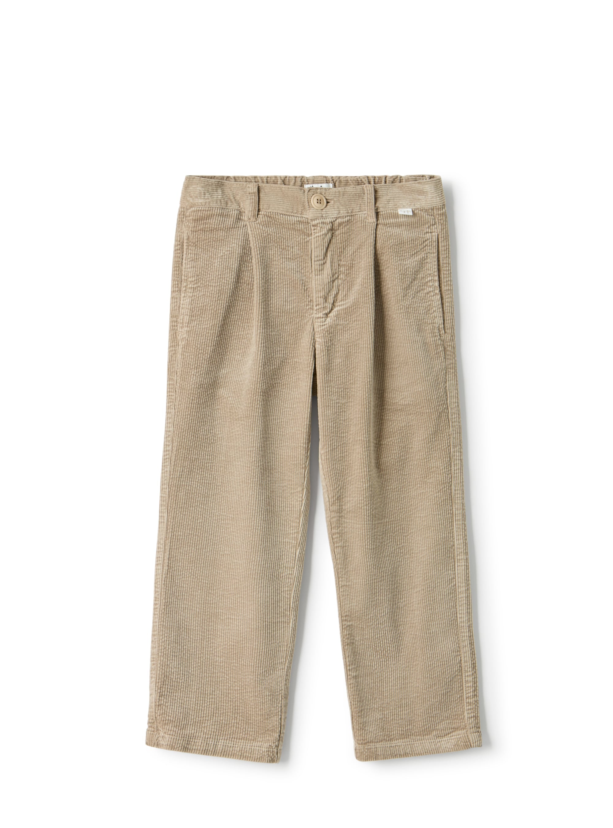 Straight-leg corduroy pants