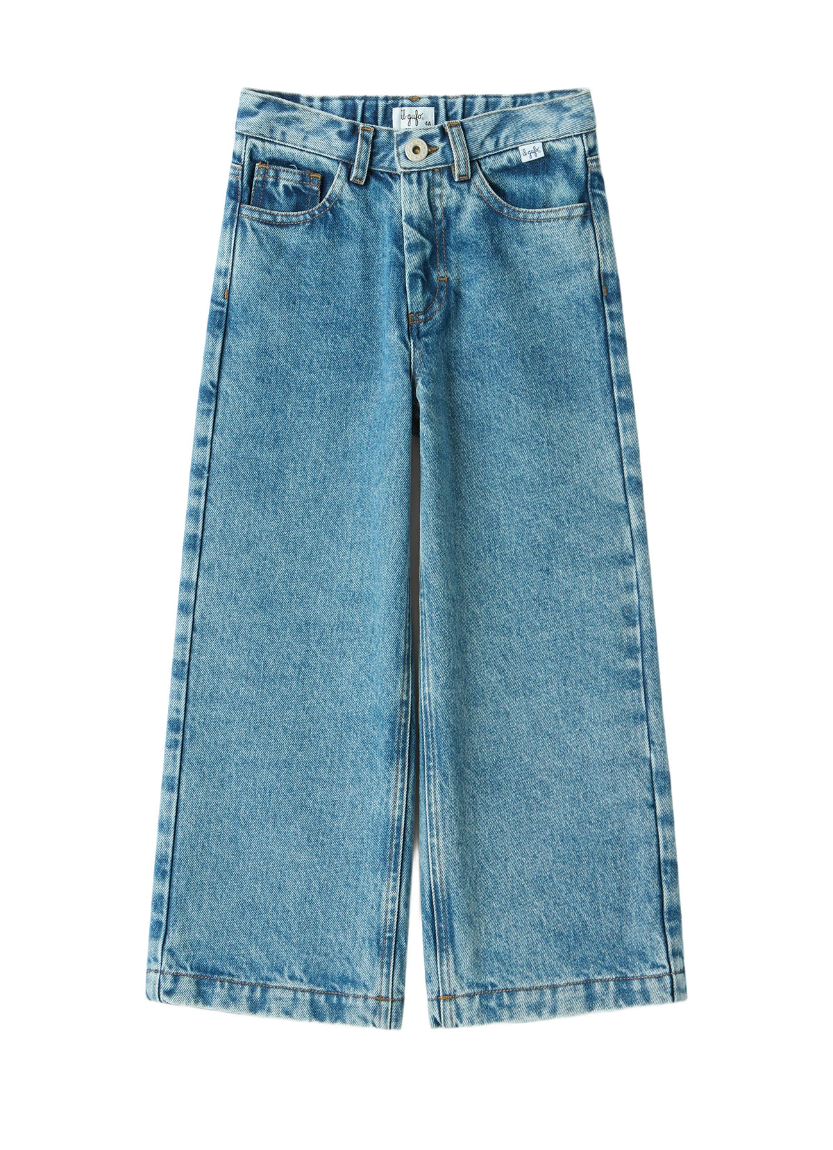 Wide-Leg Jeans In Denim