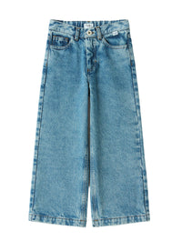 Wide-Leg Jeans In Denim