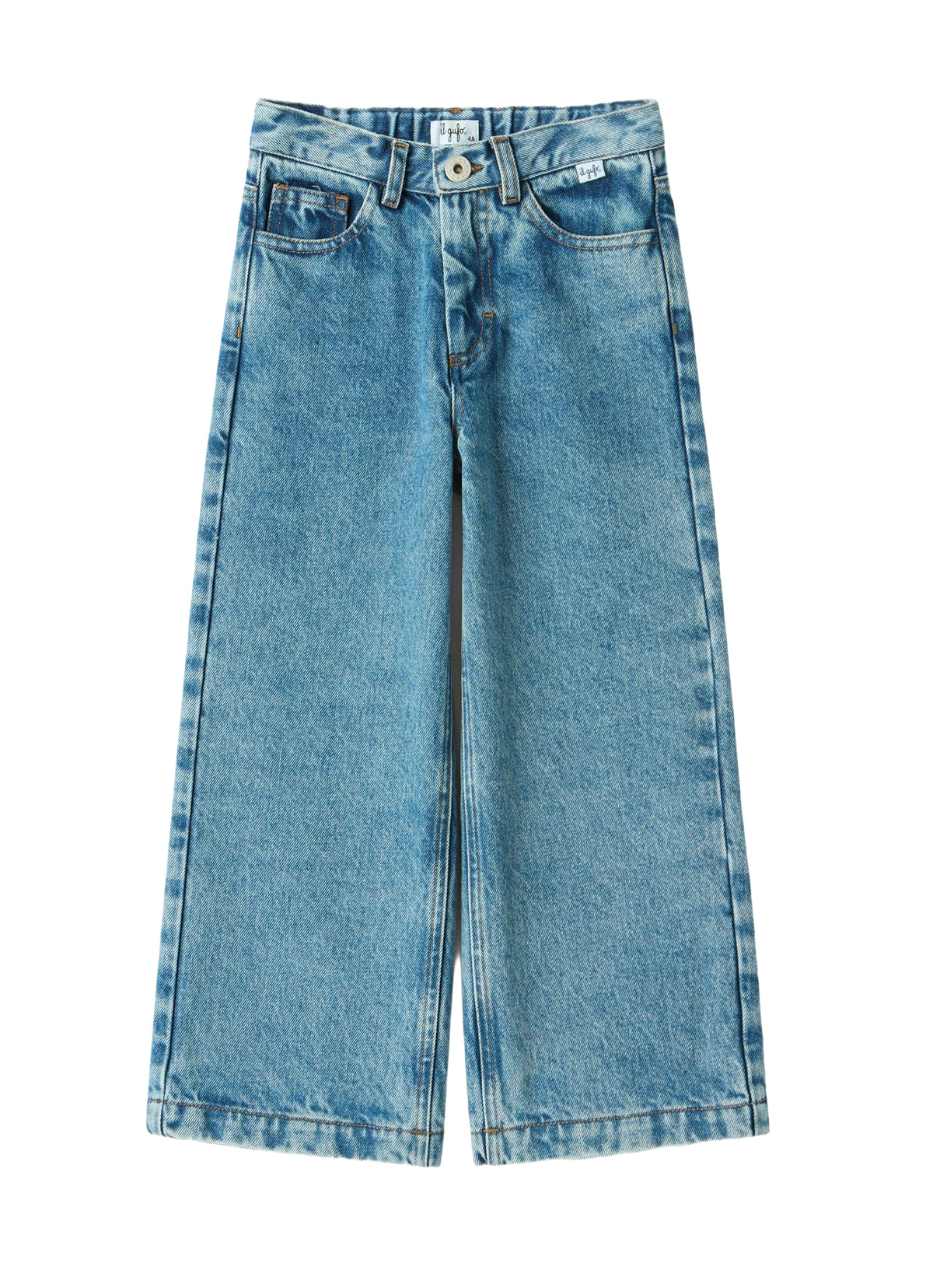 Wide-Leg Jeans In Denim