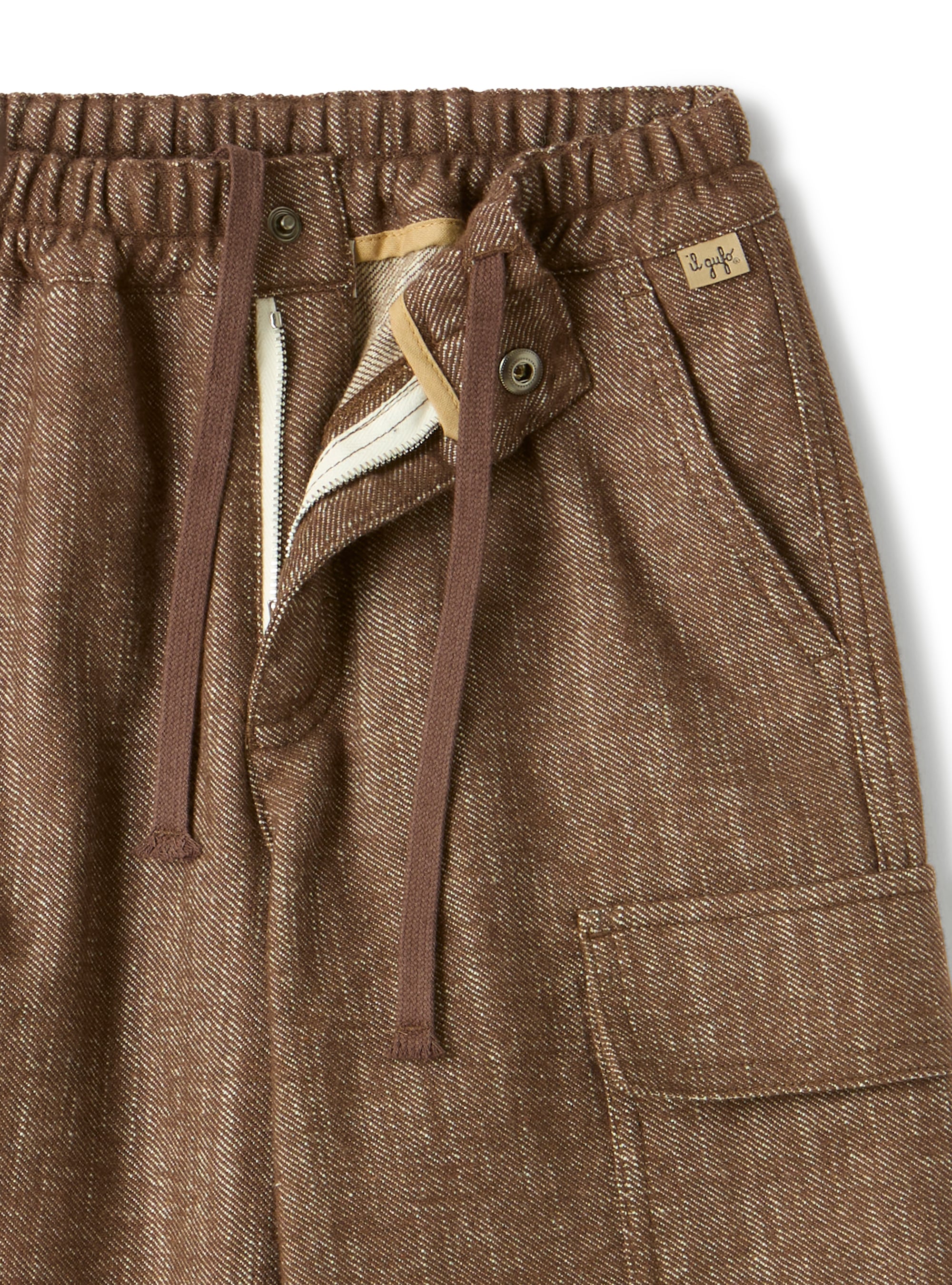 Cargo pants in cotton blend