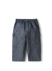 Cargo pants in cotton blend