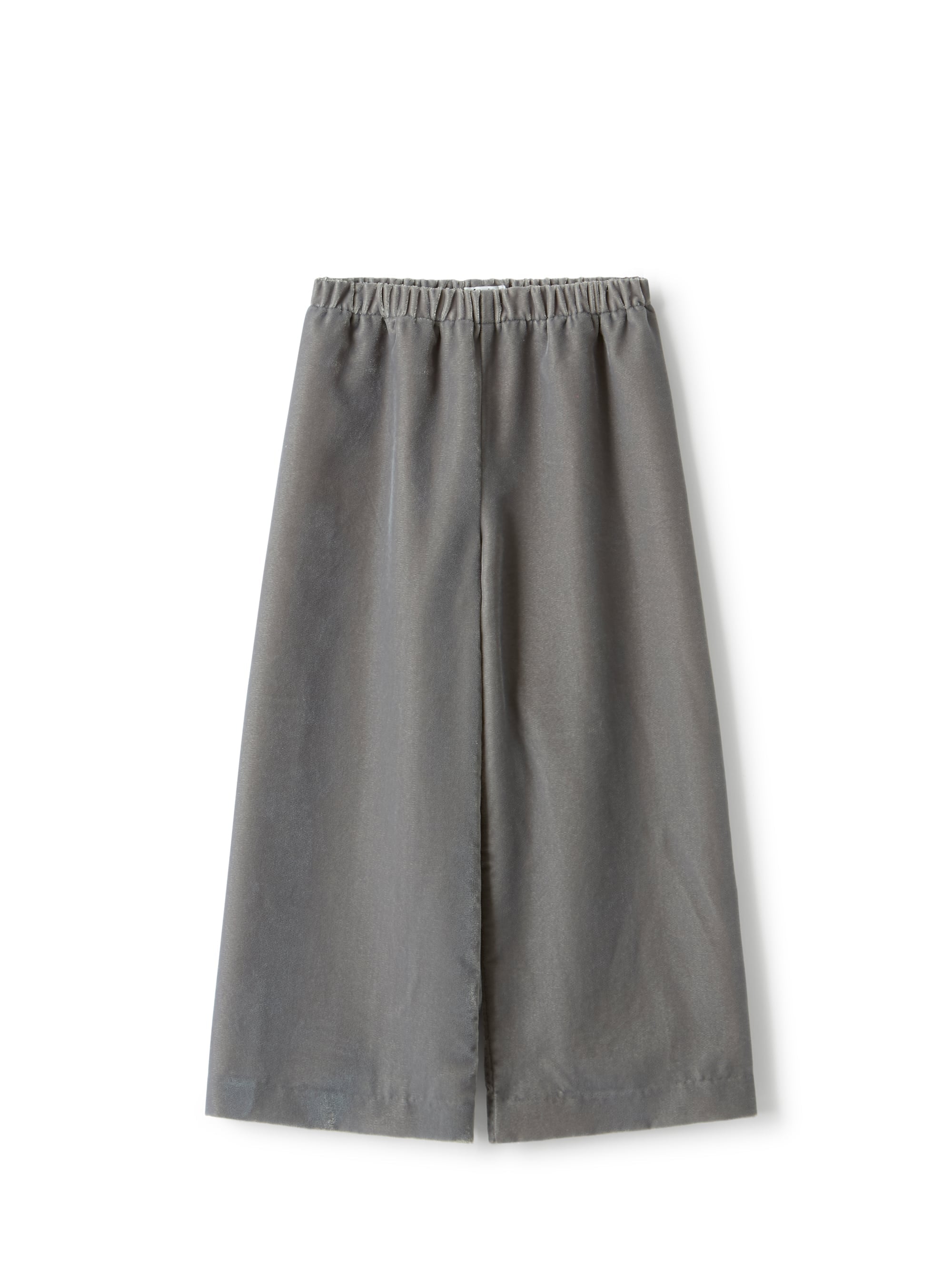 Wide-leg pants in smooth velvet