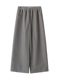 Wide-Leg Pants In Smooth Velvet