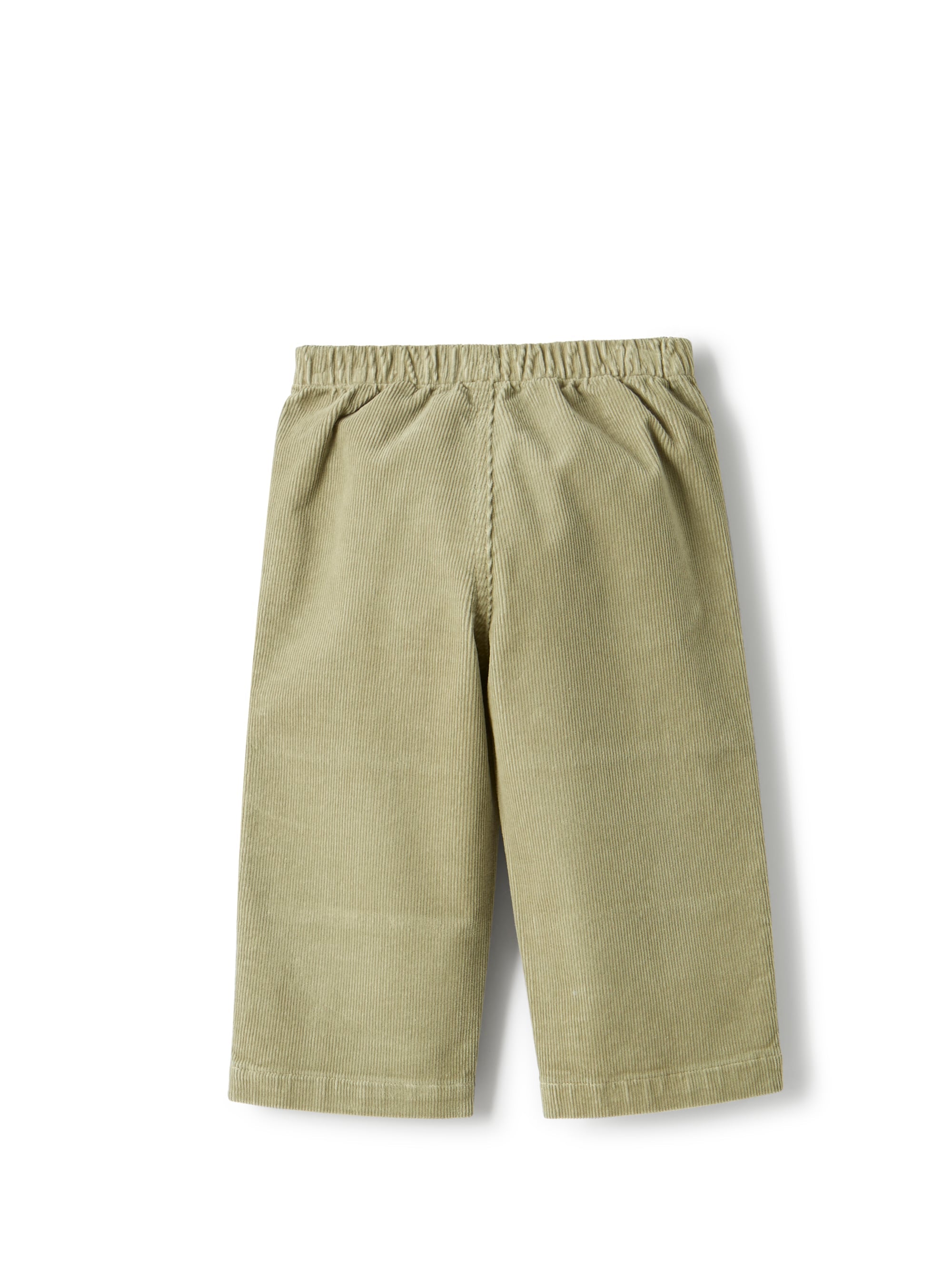 Wide-leg pants in corduroy