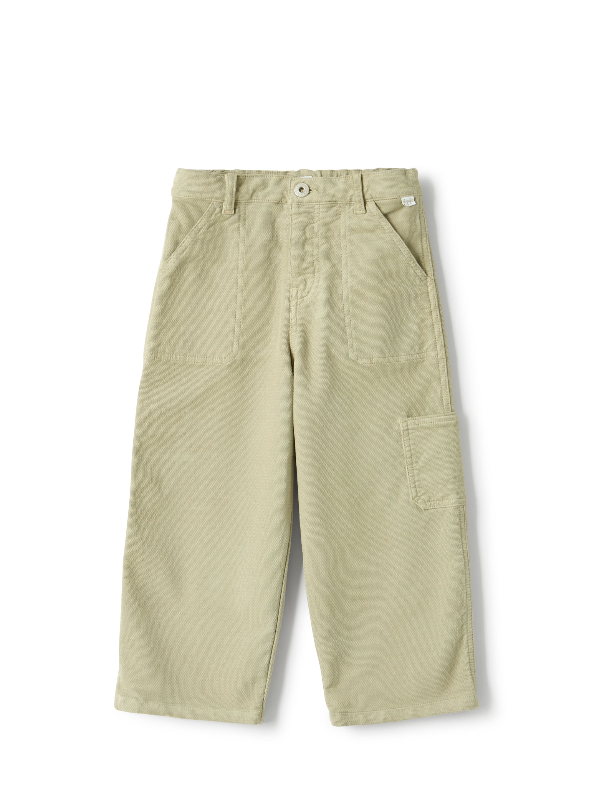 Wide-leg pants in cotton