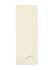 Fleece scarf with bow