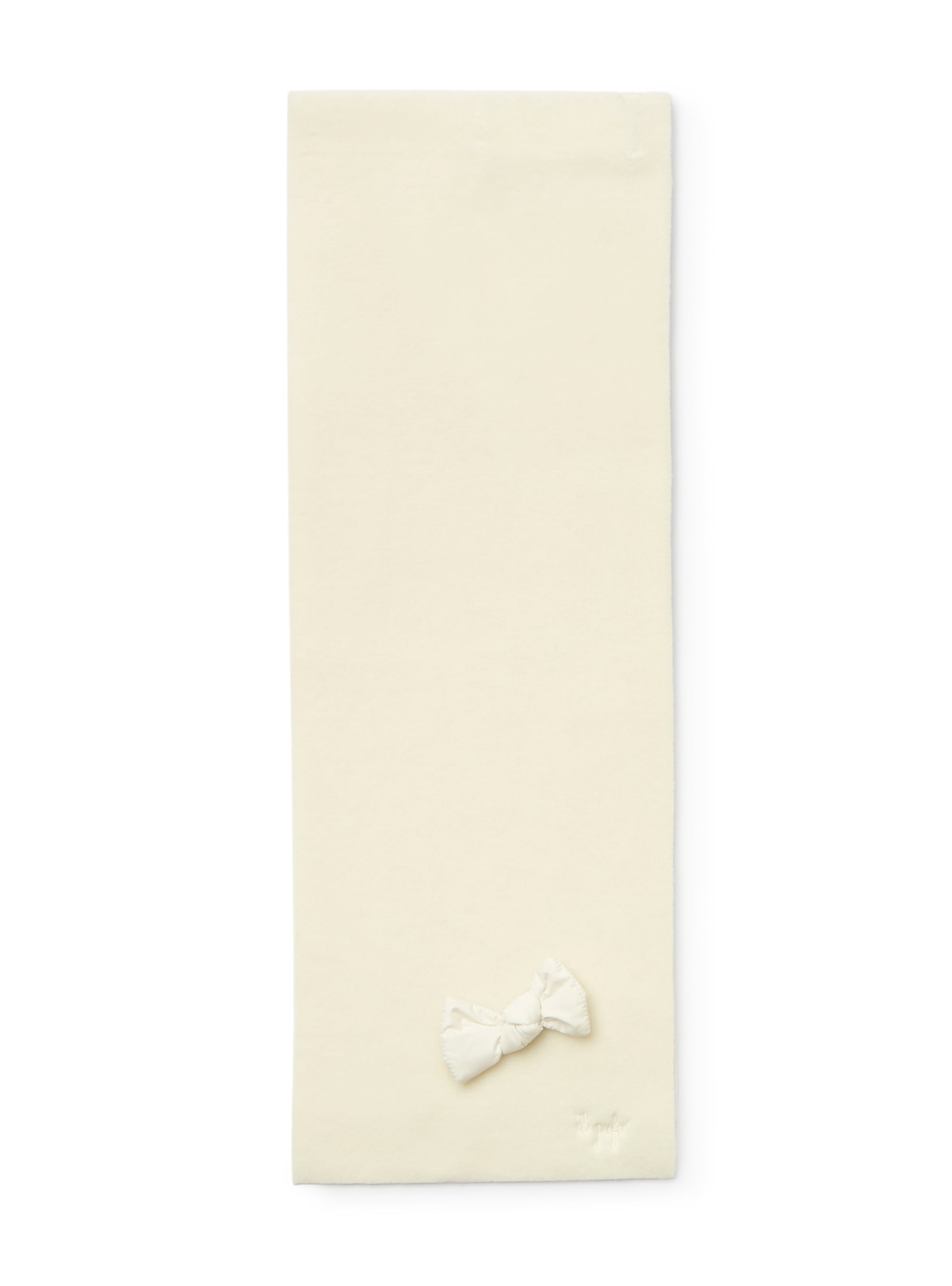 Fleece scarf with bow
