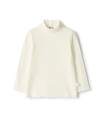 Brushed jersey turtleneck t-shirt
