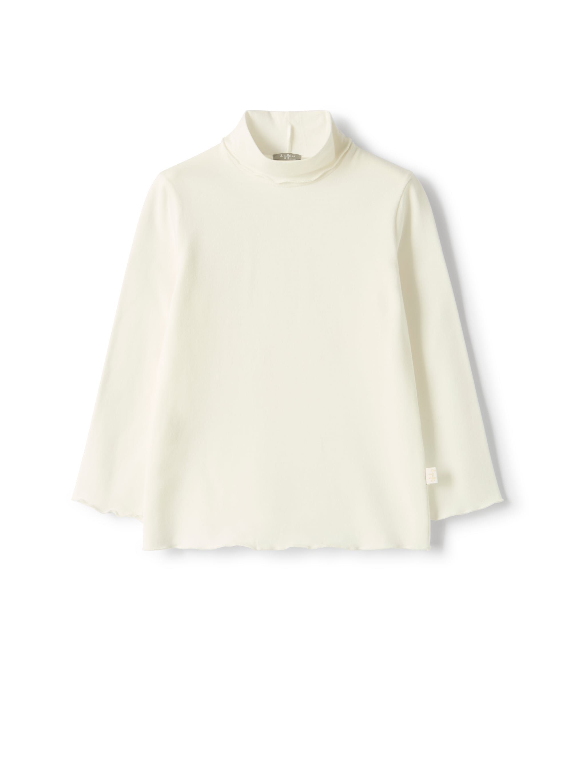 Brushed jersey turtleneck t-shirt