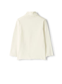Brushed jersey turtleneck t-shirt