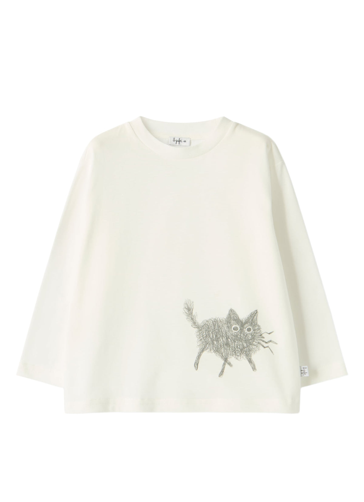 Long-Sleeve T-Shirt With A Kitten Print