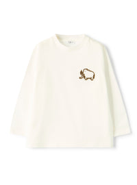 Long-sleeve t-shirt with a mammoth print