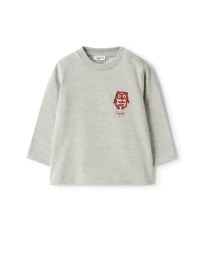 Long-sleeve t-shirt with an owl print