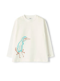 Long-sleeve t-shirt with a puppy design