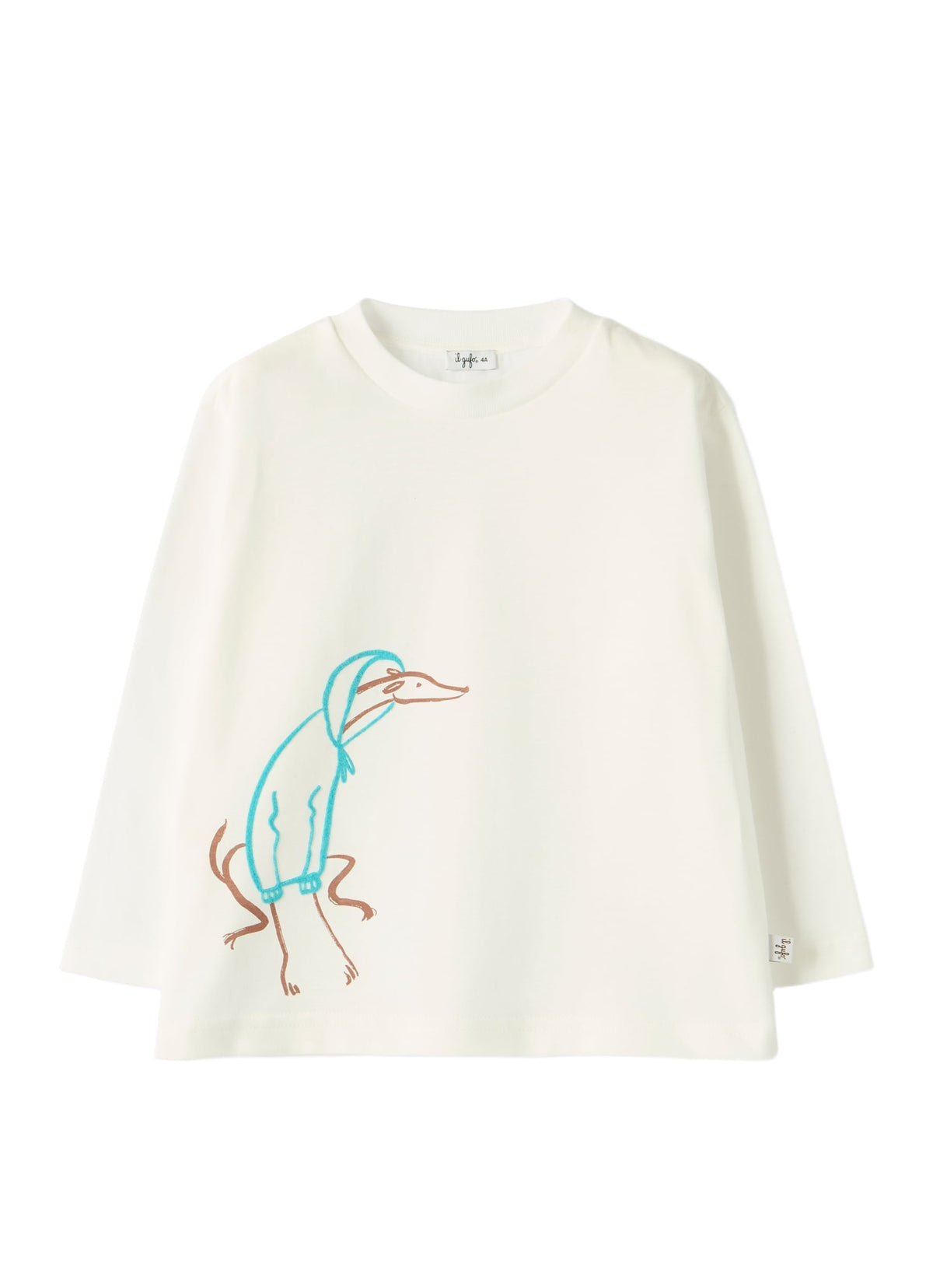 Long-Sleeve T-Shirt With A Puppy Design