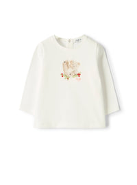 Long-sleeve t-shirt with a bear print