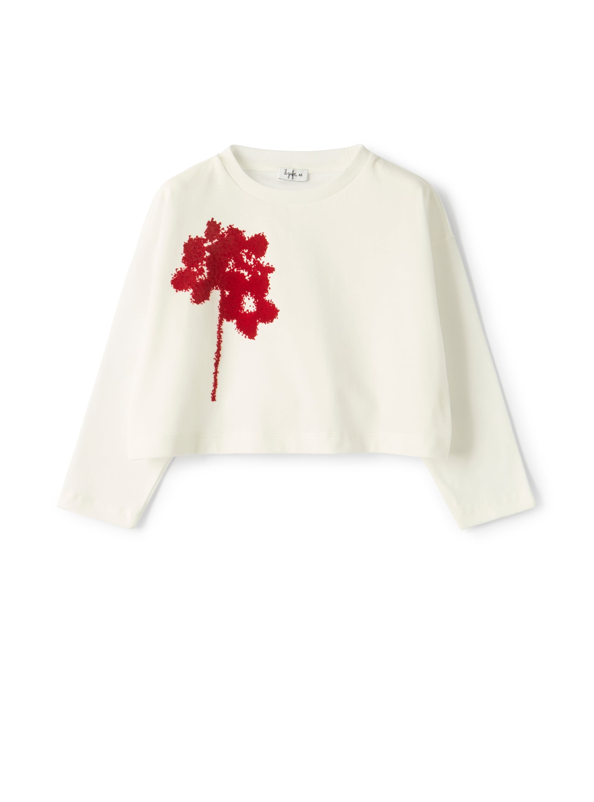 Long-sleeve t-shirt with floral print