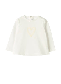 T-Shirt With An Appliqué Heart