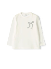T-shirt with an appliqué heart
