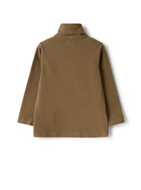 Stretch jersey turtleneck t-shirt