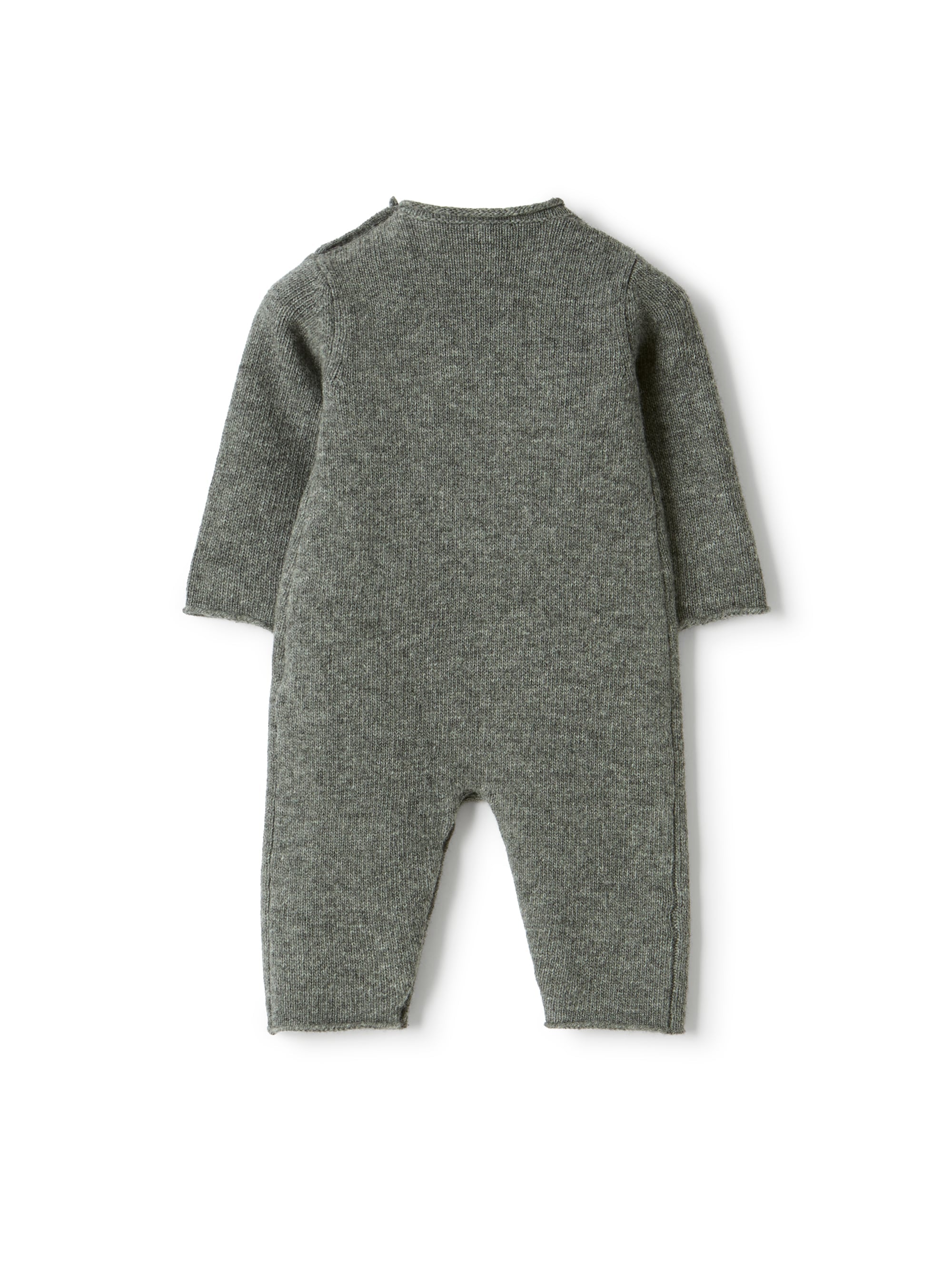 Merino wool onesie with a bear design