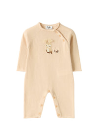 Merino Wool Onesie With An Owl Design