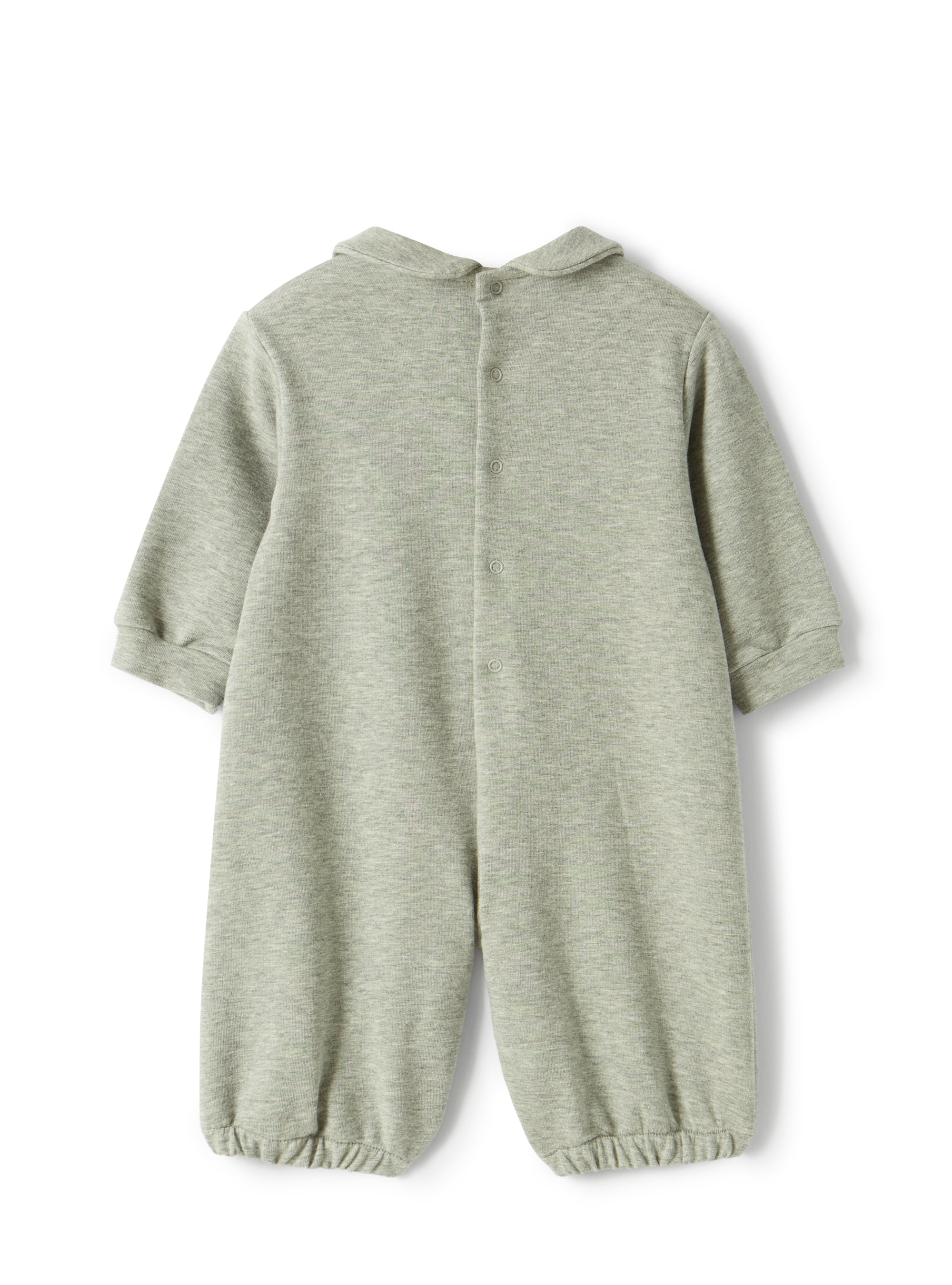 Fleece onesie with a penguin design