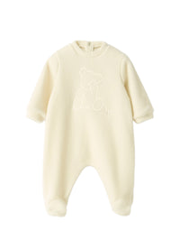 Fleece Onesie With A Bear Design