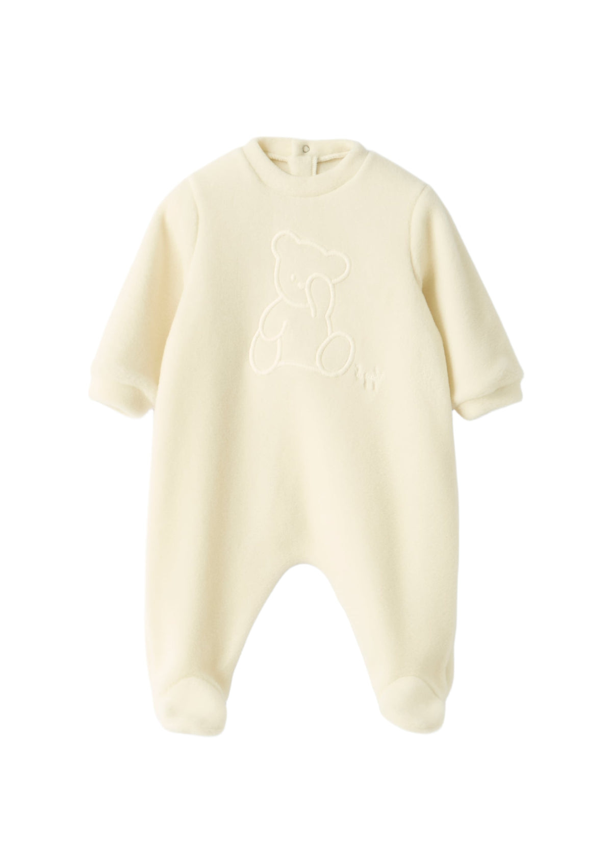 Fleece Onesie With A Bear Design