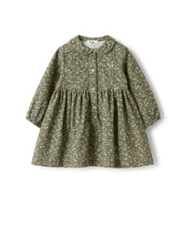 Floral corduroy dress