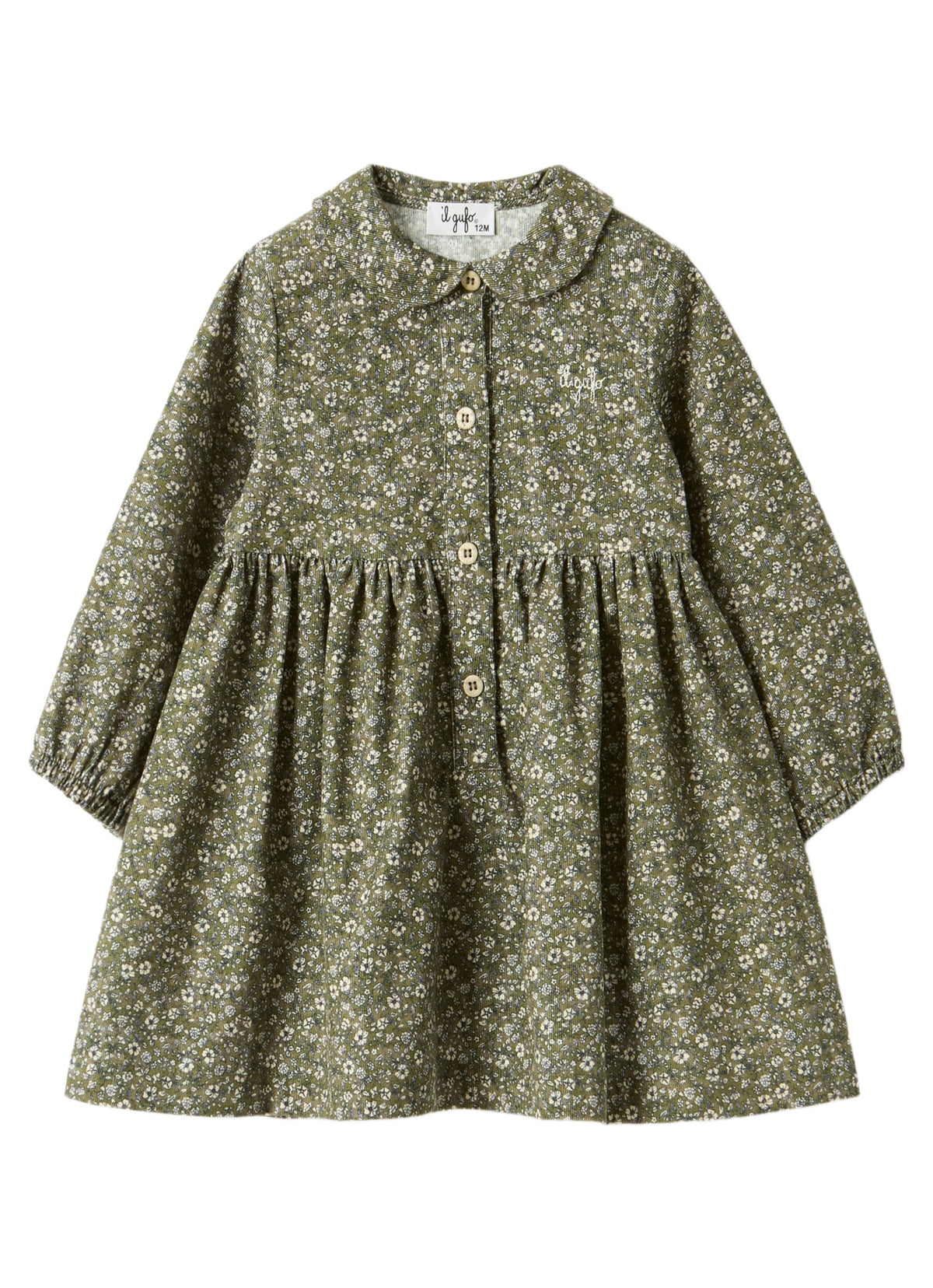 Floral Corduroy Dress