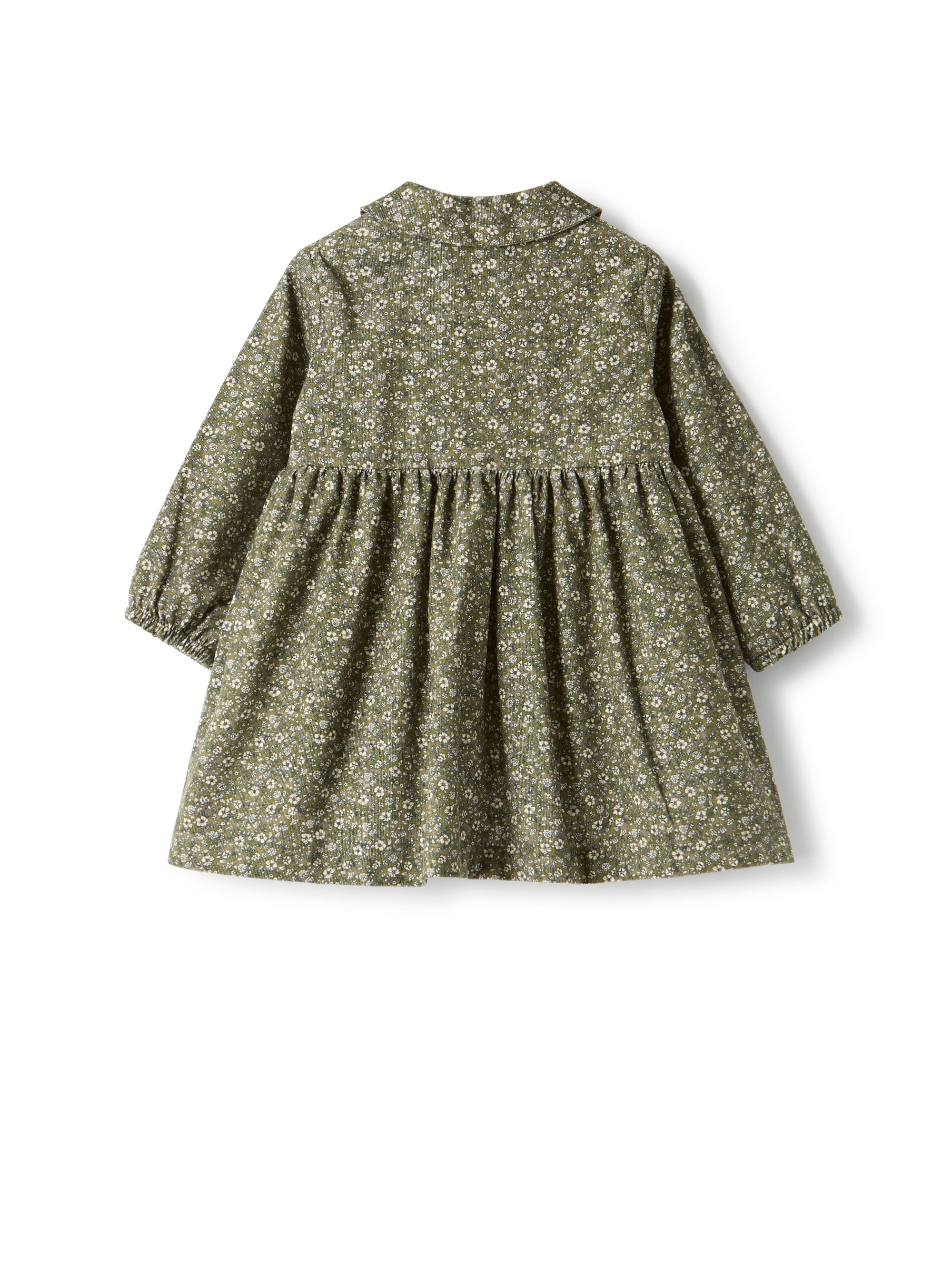 Floral corduroy dress