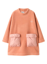 Fleece Dress With Applied Pockets