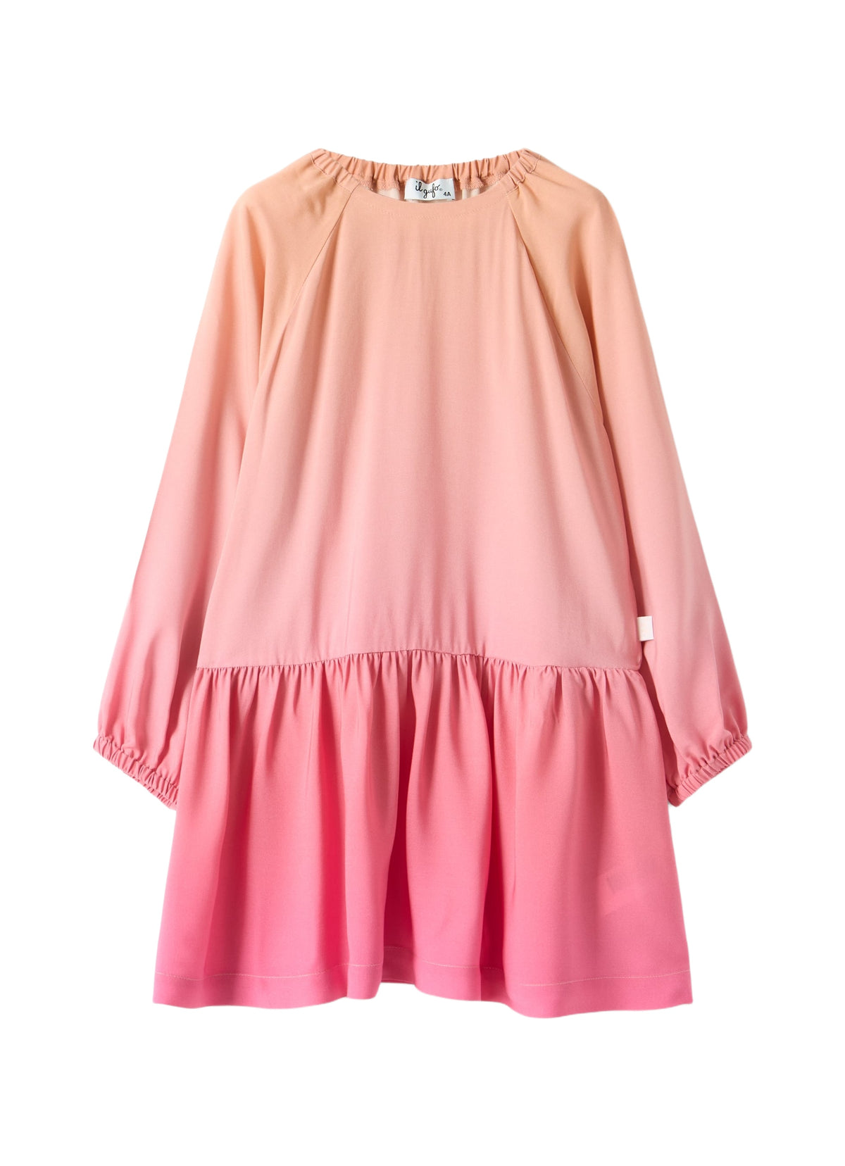 Trapeze Dress With A Gradient Pattern