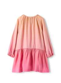 Trapeze dress with a gradient pattern