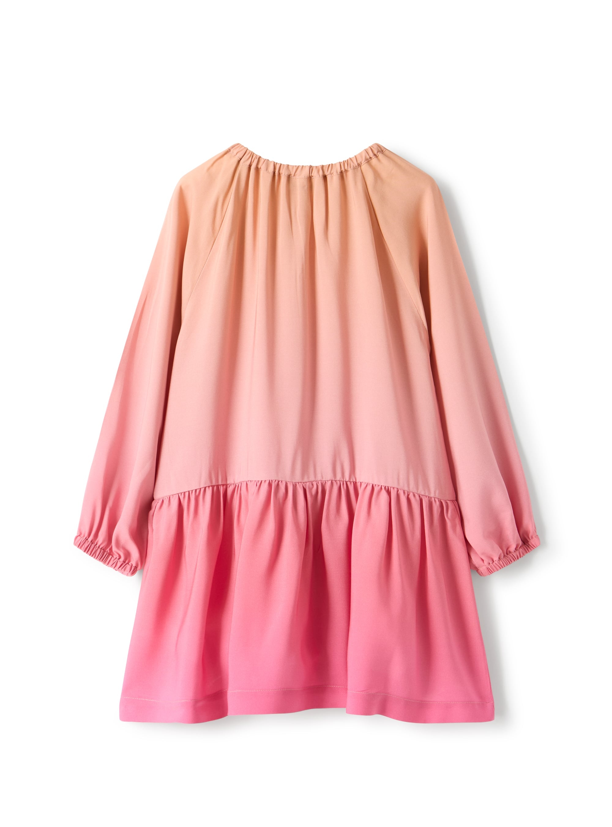 Trapeze dress with a gradient pattern