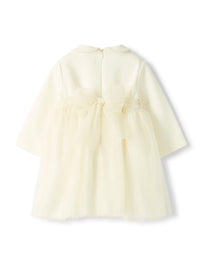 Tulle dress with micro glitter
