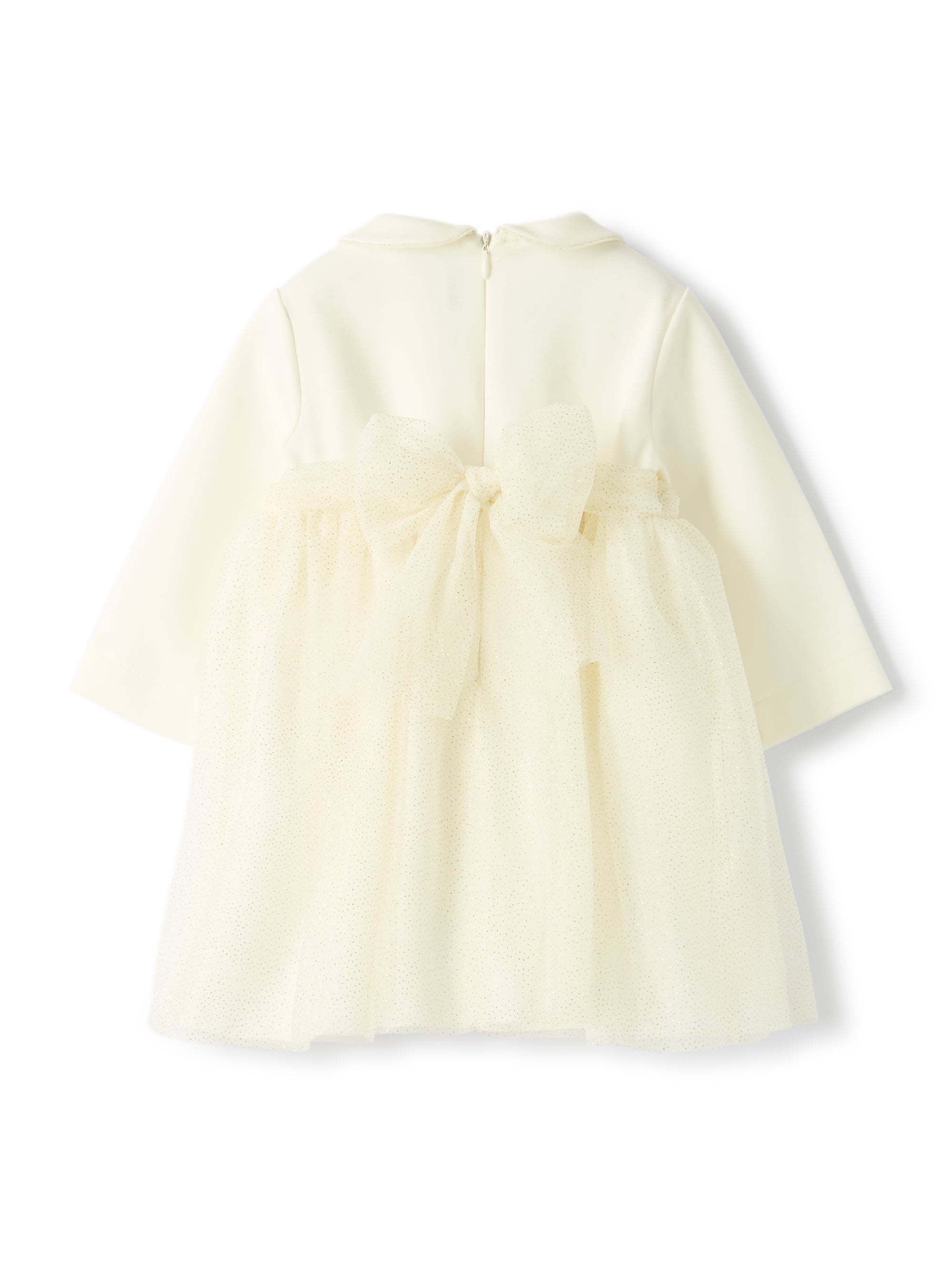Tulle dress with micro glitter