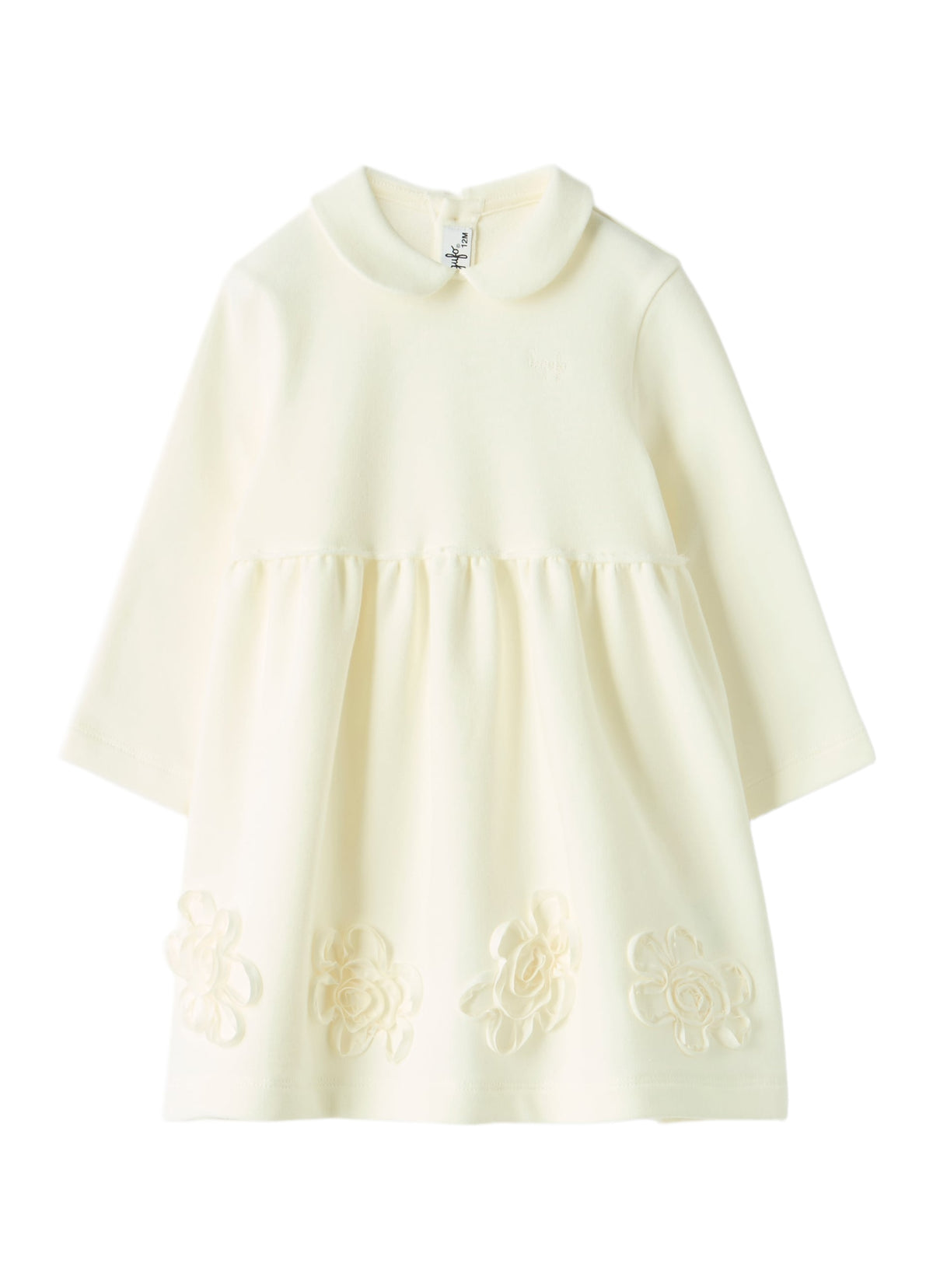 Fleece Dress With Appliqué Flowers