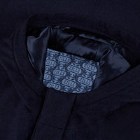 Manteau à capuche en laine - Bleu