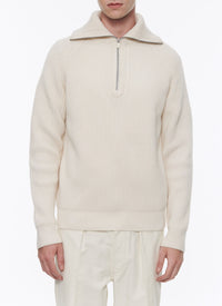 Pull en laine mérinos - Ecru