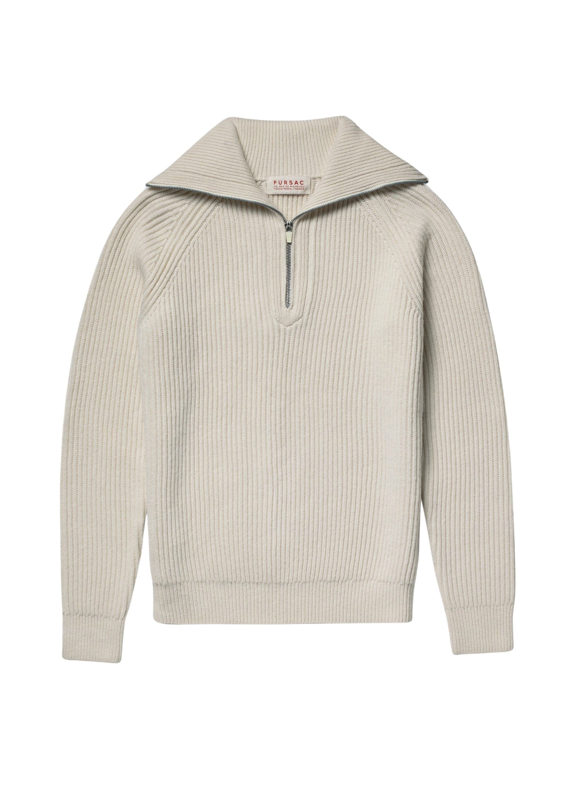 Pull en laine mérinos - Ecru