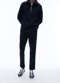 Pull en laine mérinos - Bleu marine