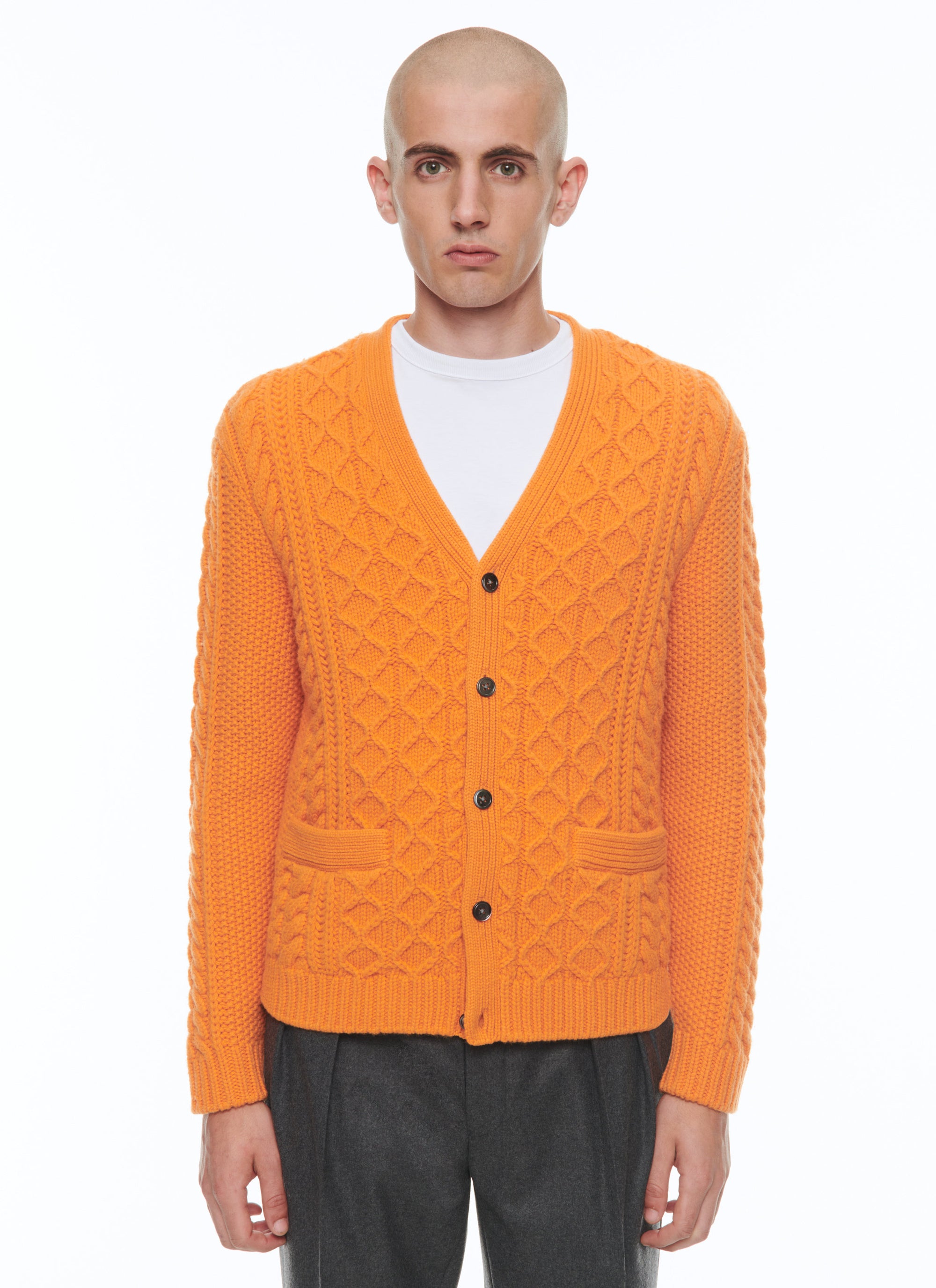 Orange Cardigan - Orange