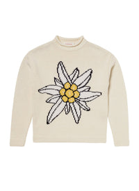 Pull à col montant en laine - Ivoire