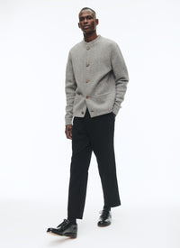 Gris Chine Moyen Cardigan - Gris Chine Moyen