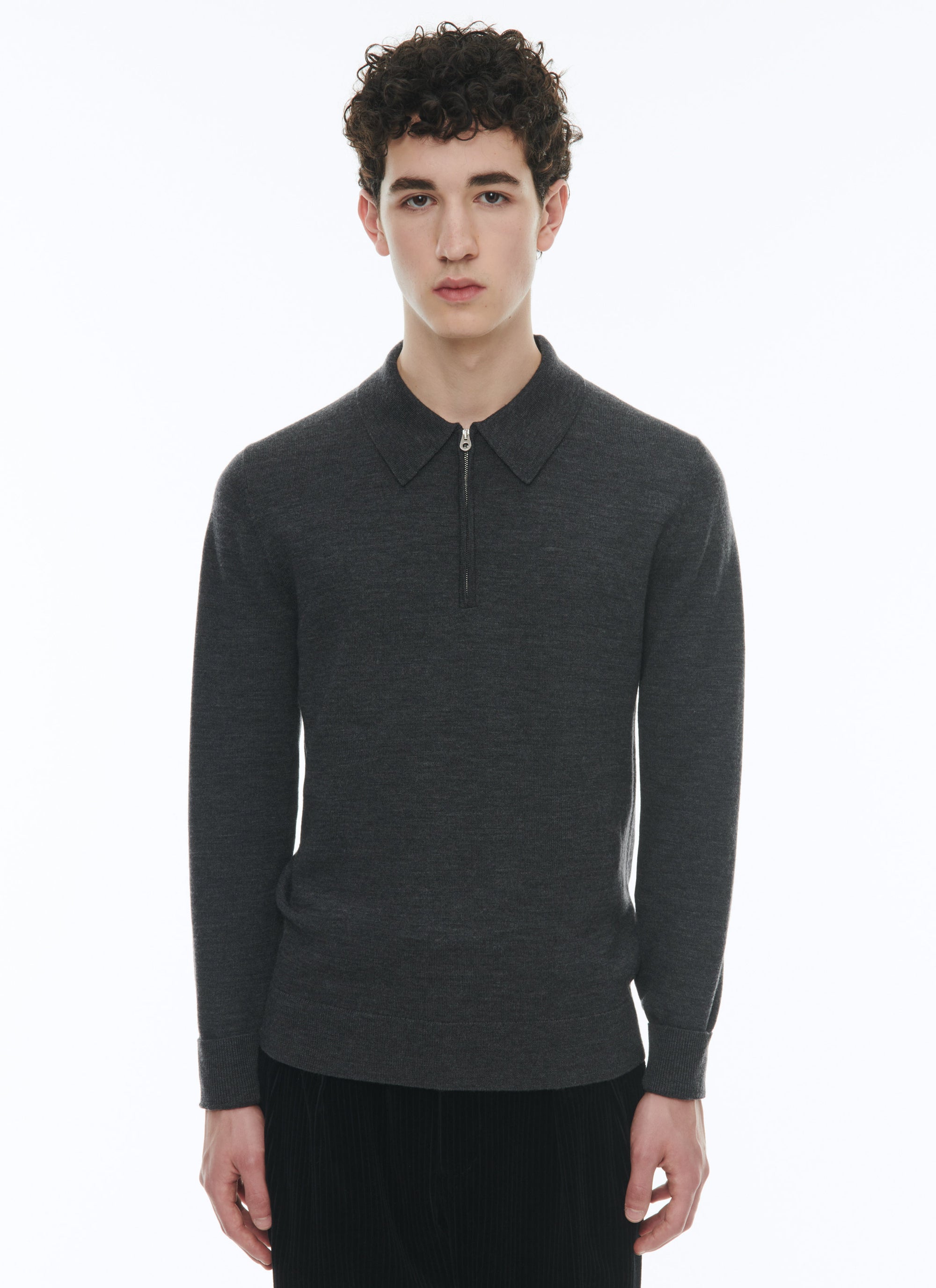 Gris Chine Foncé Polo - Gris Chine Foncé
