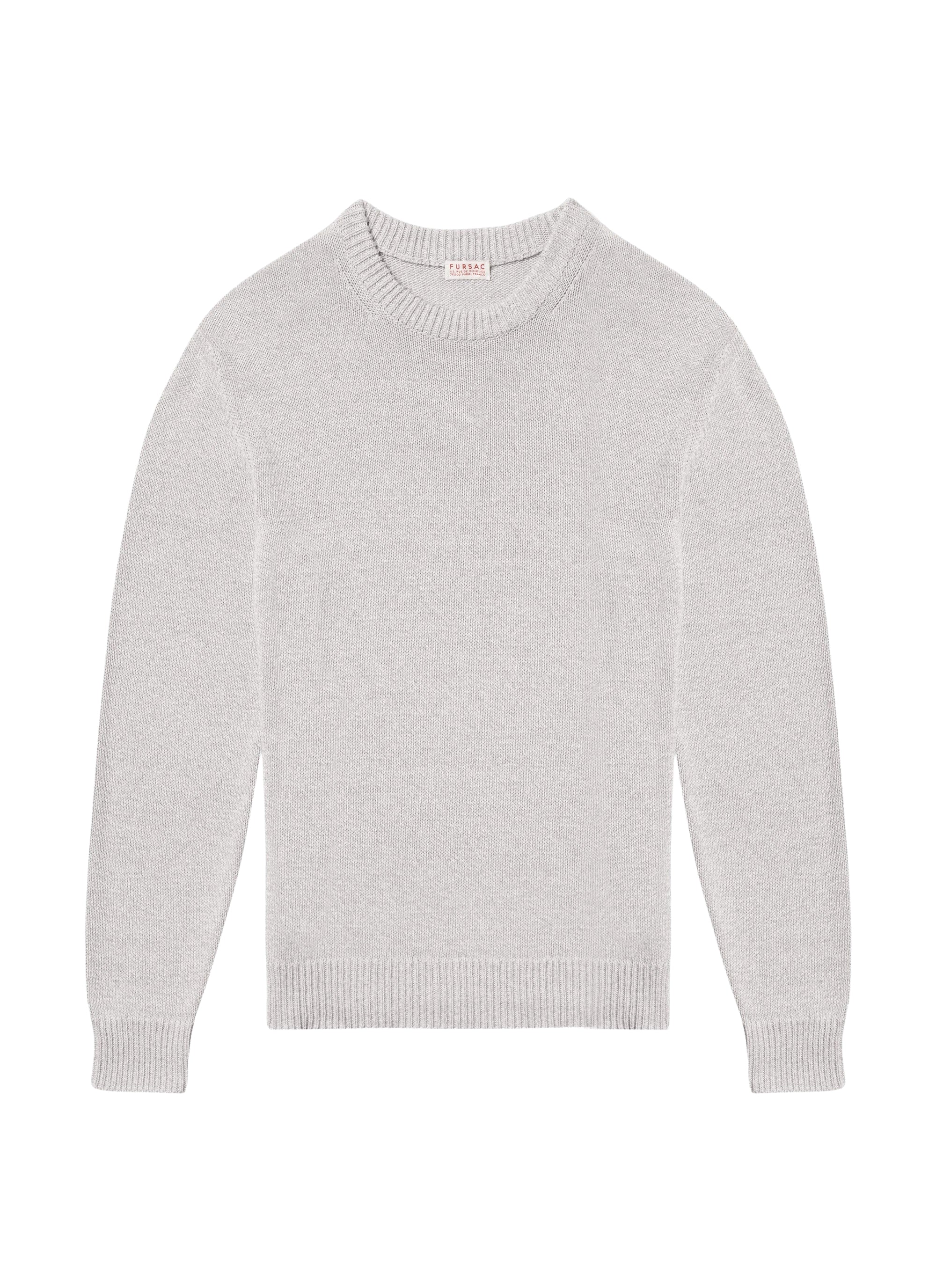 Pull à col rond en lin - Ficelle