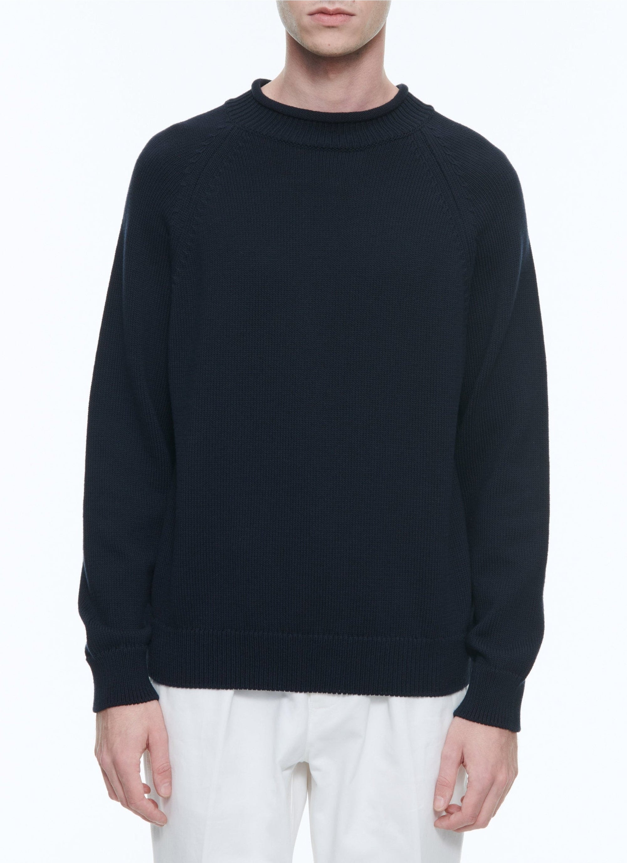 Pull à col montant - Marine